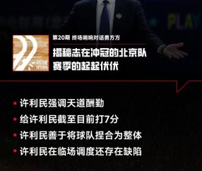 bob半岛体育登录入口-终场哨响对话勇方方：许利民指导对球员有严格的考核体系